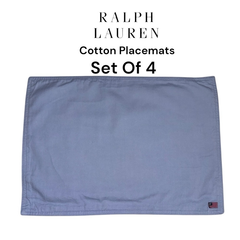 Ralph Lauren (NWT) Vintage 100% Cotton Placemats, Set of 4